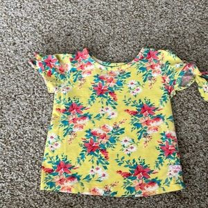 Yellow floral shirt